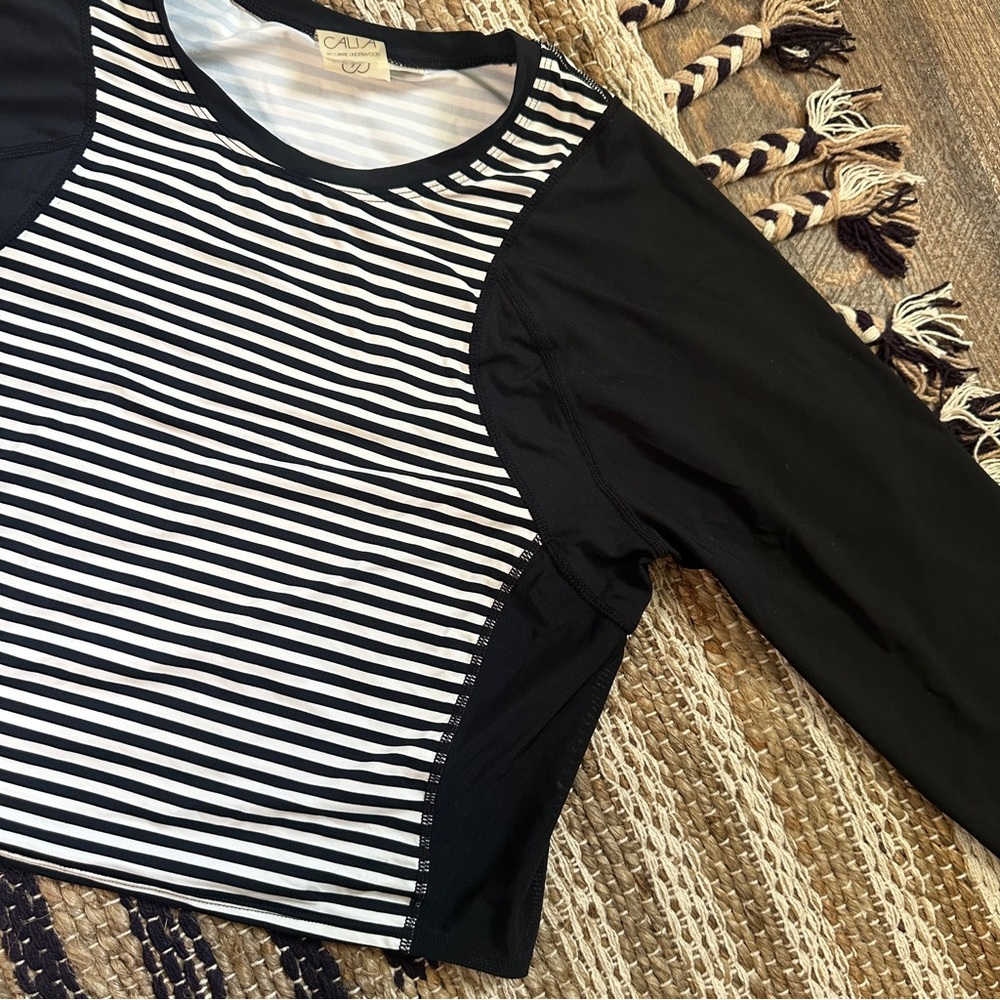 ☾ CALIA fitted long sleeve crop